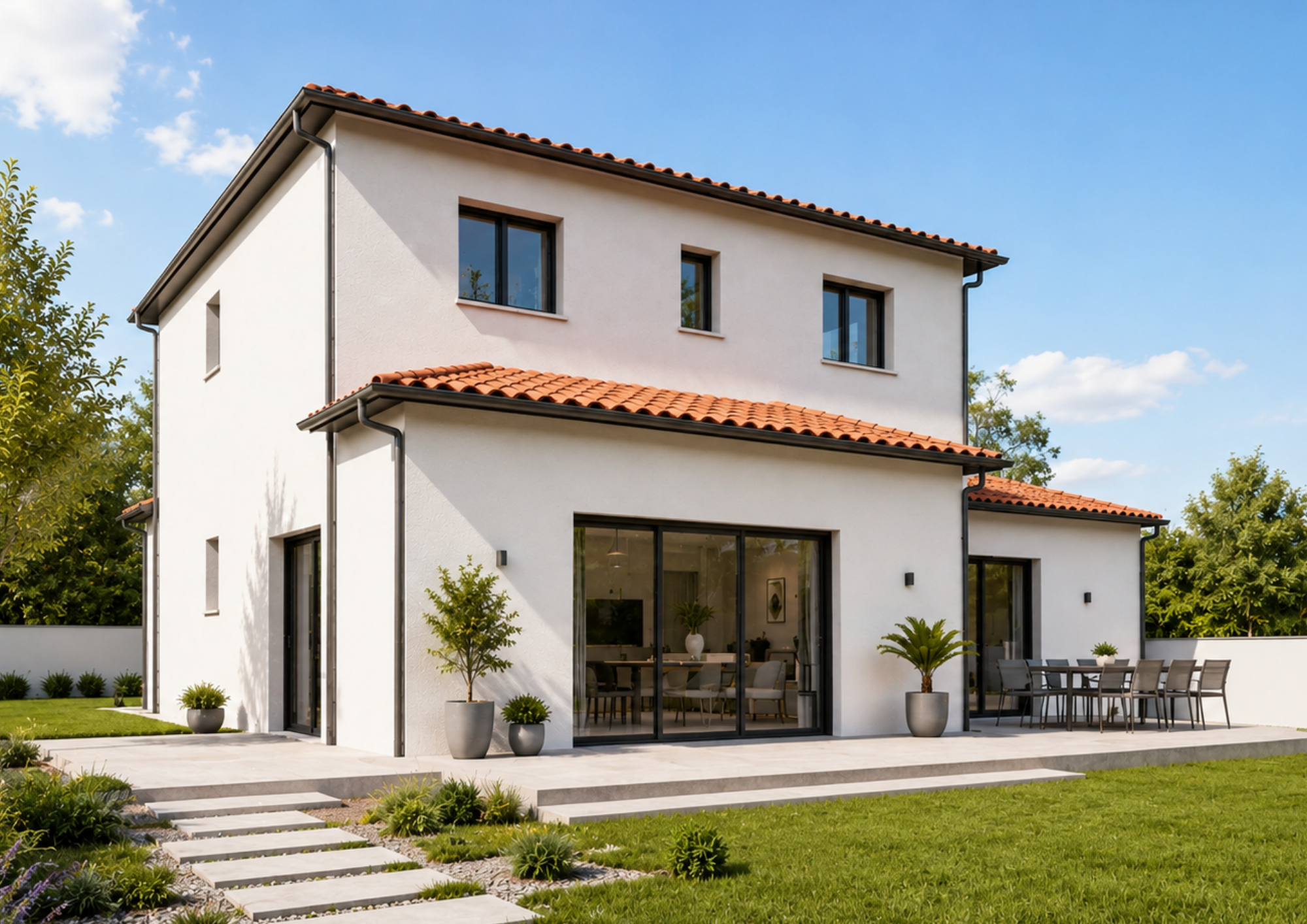 Maison étage de 135 m² + 20 m² de garage à Satolas-et-Bonce au prix de 437 200 € !