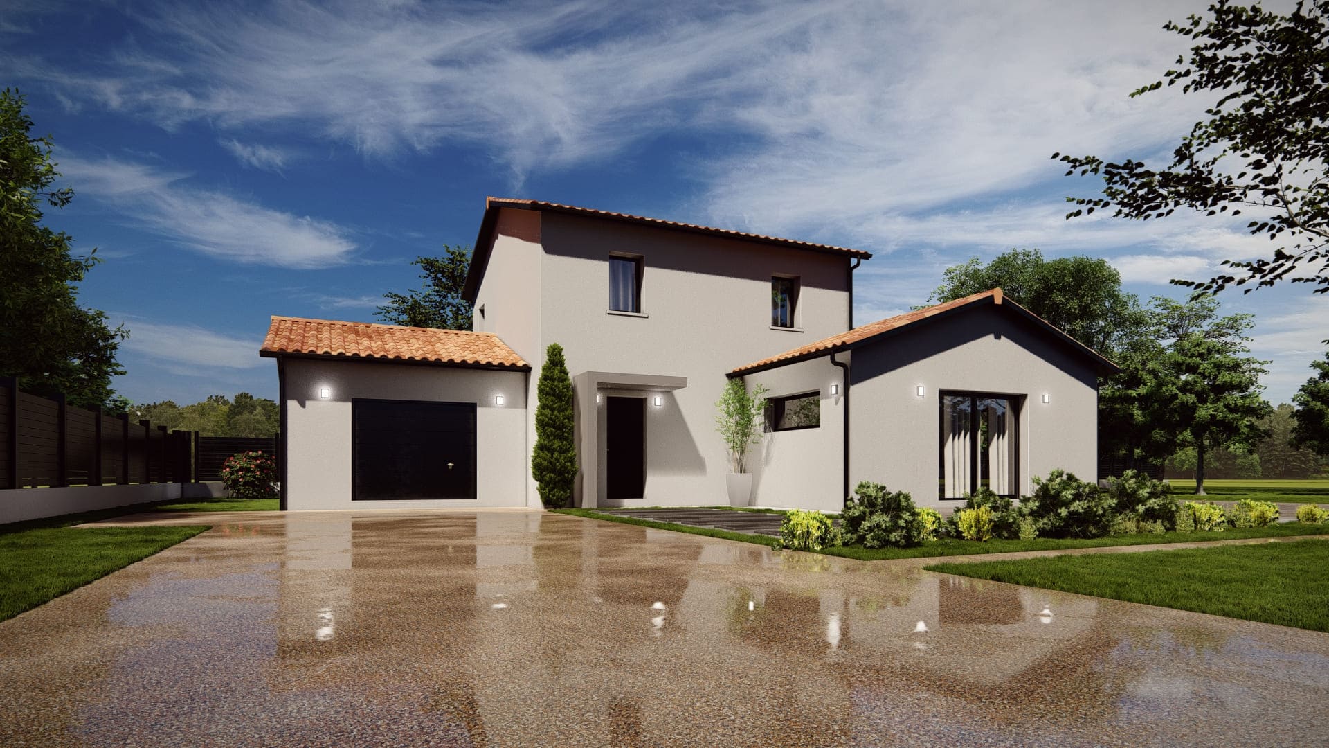 Maison à Viré (71260) : 5 pièces, 3 chambres, 190 000 € + terrain 74 000 € (1086 m²)