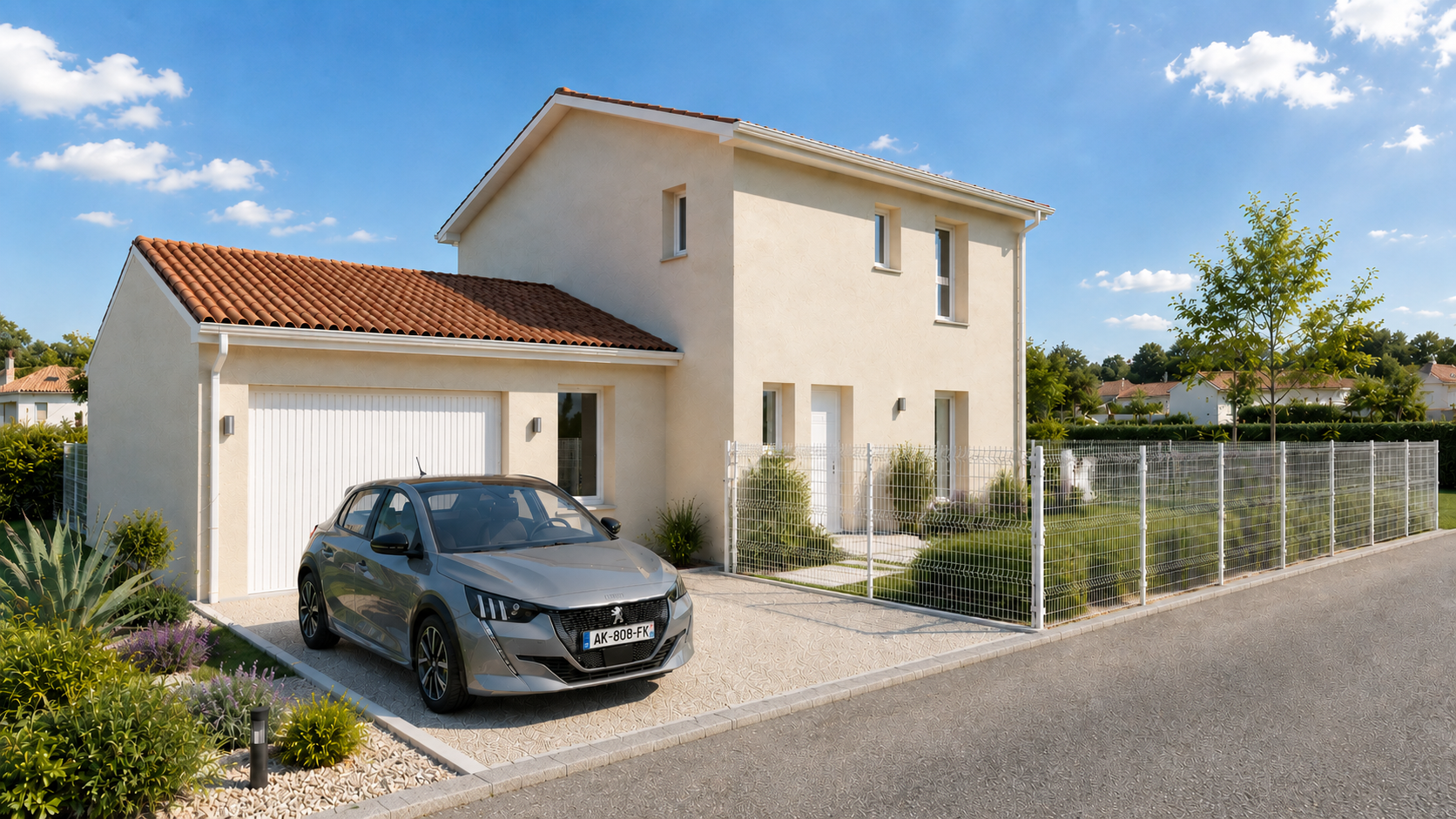 Maison étage de 95 m² + 20 m² de garage à Satolas-et-Bonce au prix de 359 200 € !