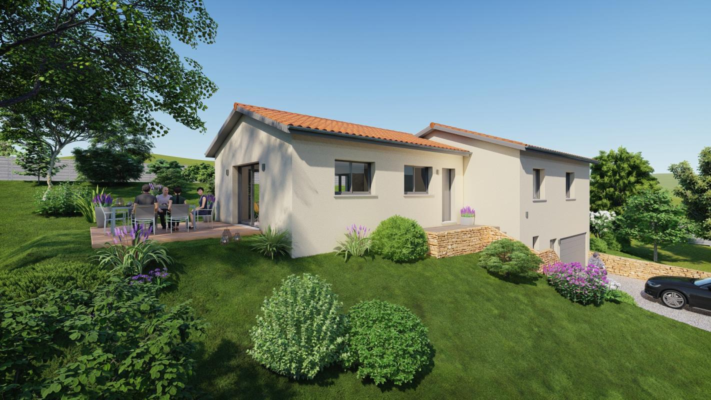 "Maison 5 pièces à Saint-Bonnet-des-Bruyères - 209,000 € + Terrain 986 m² - 38,000 €"
